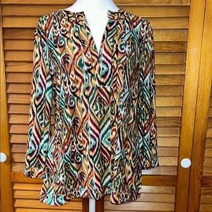 Colorful Patterned Blouse